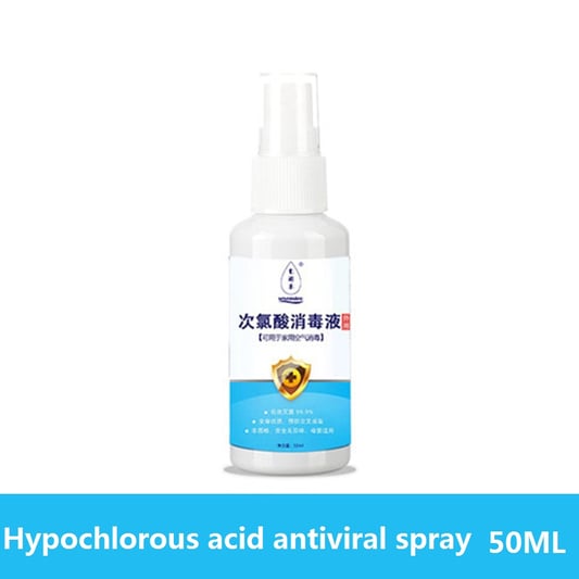 Hypochlorous acid antiviral spray