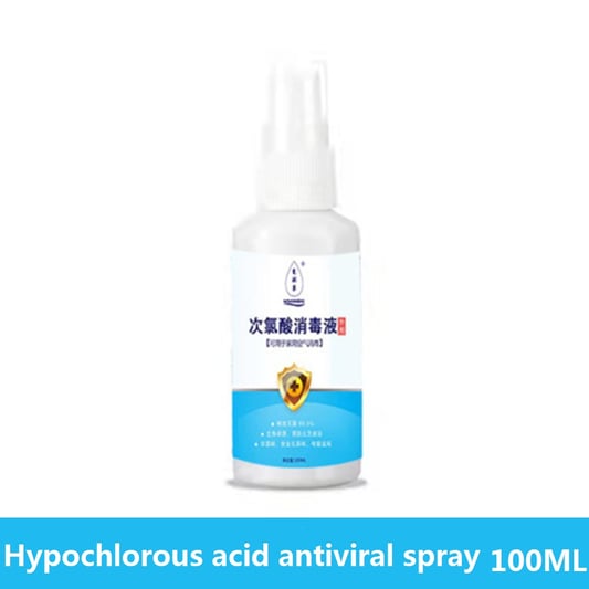 Hypochlorous acid antiviral spray
